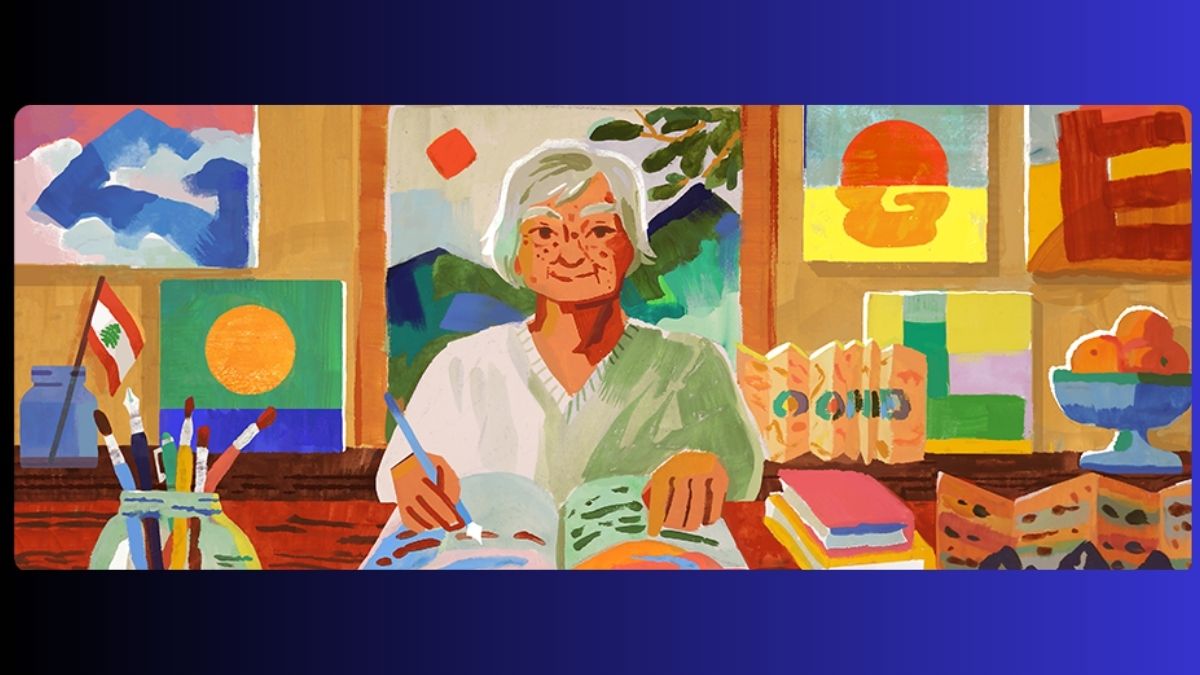 Google Doodle Celebrating Etel Adnan Who is Etel Adnan