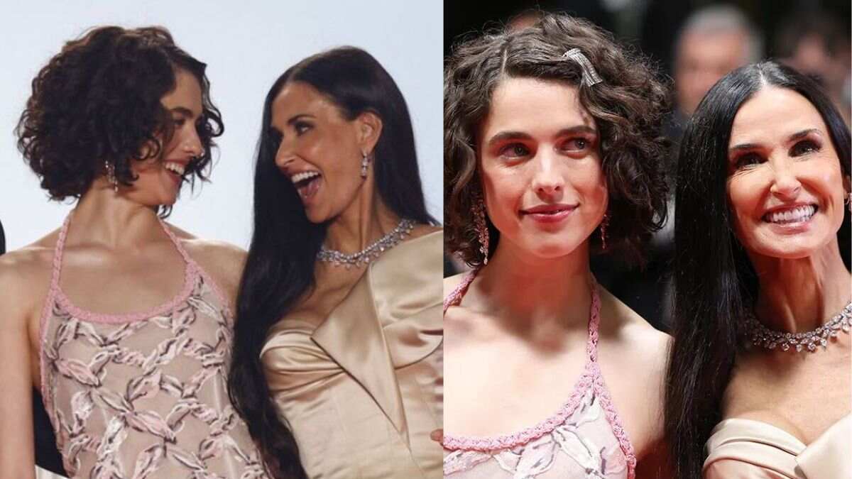 Demi Moore and Margaret Qualley the Substance Receives 11-Minute Standing Ovation at Cannes Film Festival