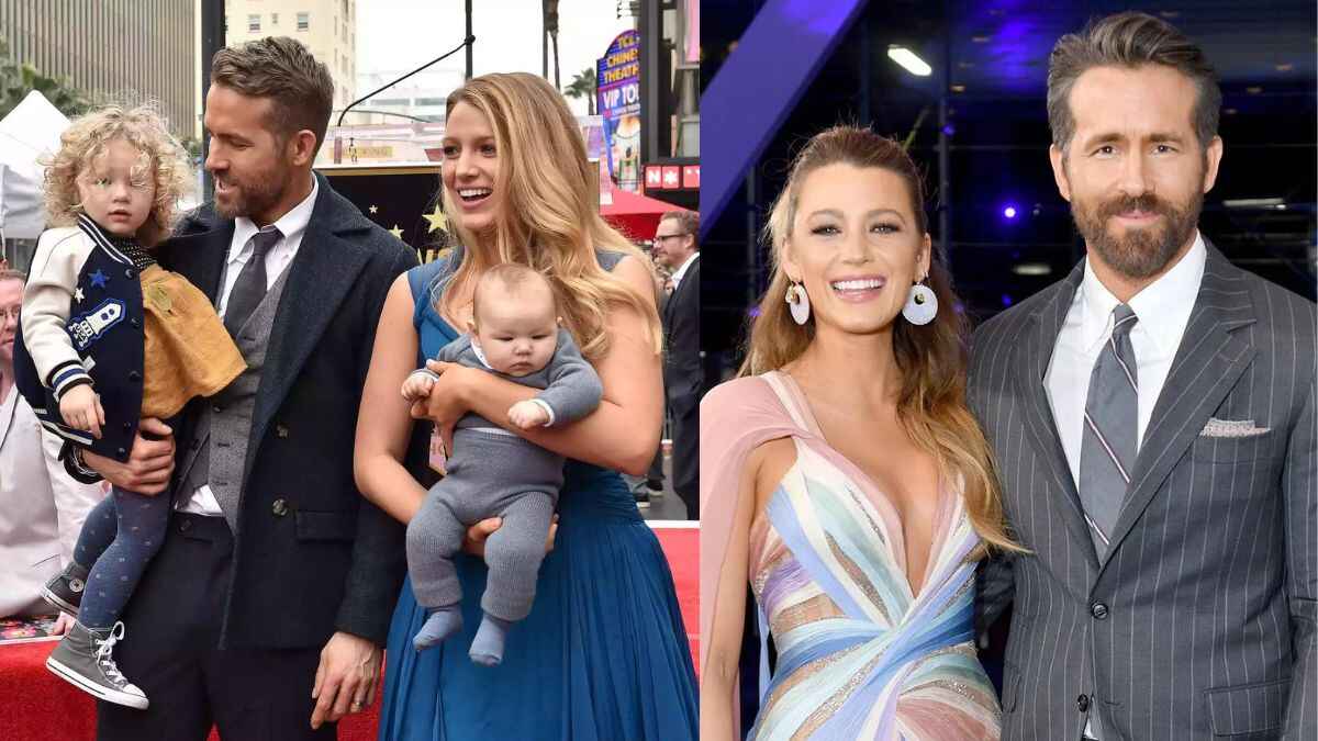 Ryan Reynolds and Blake Lively share their thanks that all four of their children are currently under our roof