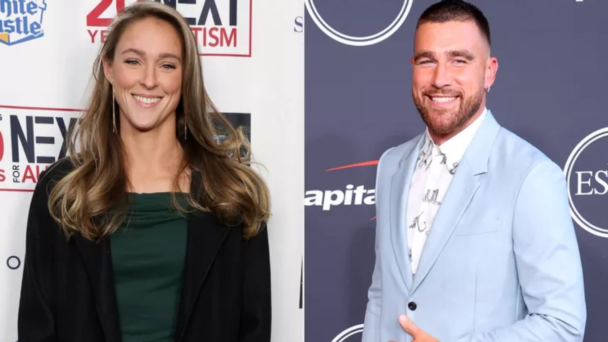 Kylie Kelce Verifies Travis Kelce Bought Back the Future-Inspired Sneakers with His First Paycheck