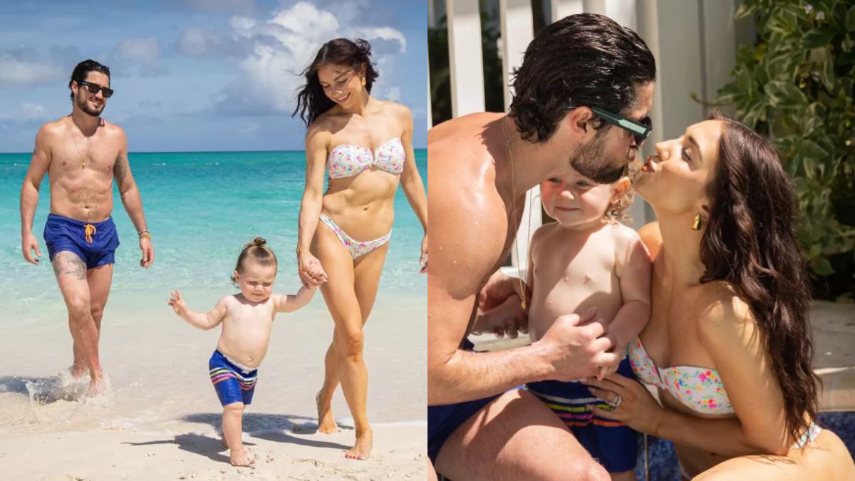 Val Chmerkovskiy and Jenna Johnson First Family Vacation with Son Rome, See Exclusive Photos