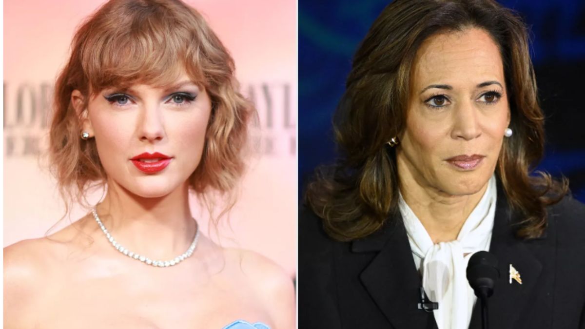 Taylor Swift endorses Kamala Harris during the presidential debate, With a proud signature on the note Childless Cat Lady,